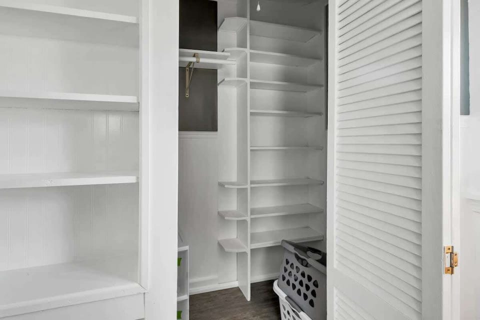Bedroom #2 closet in unit 1