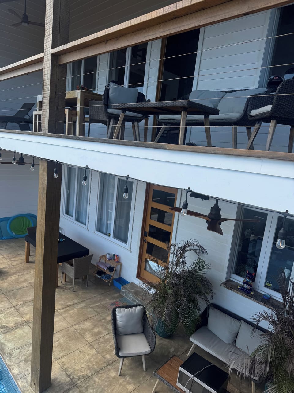 The upper unit is the property that’s listed here.