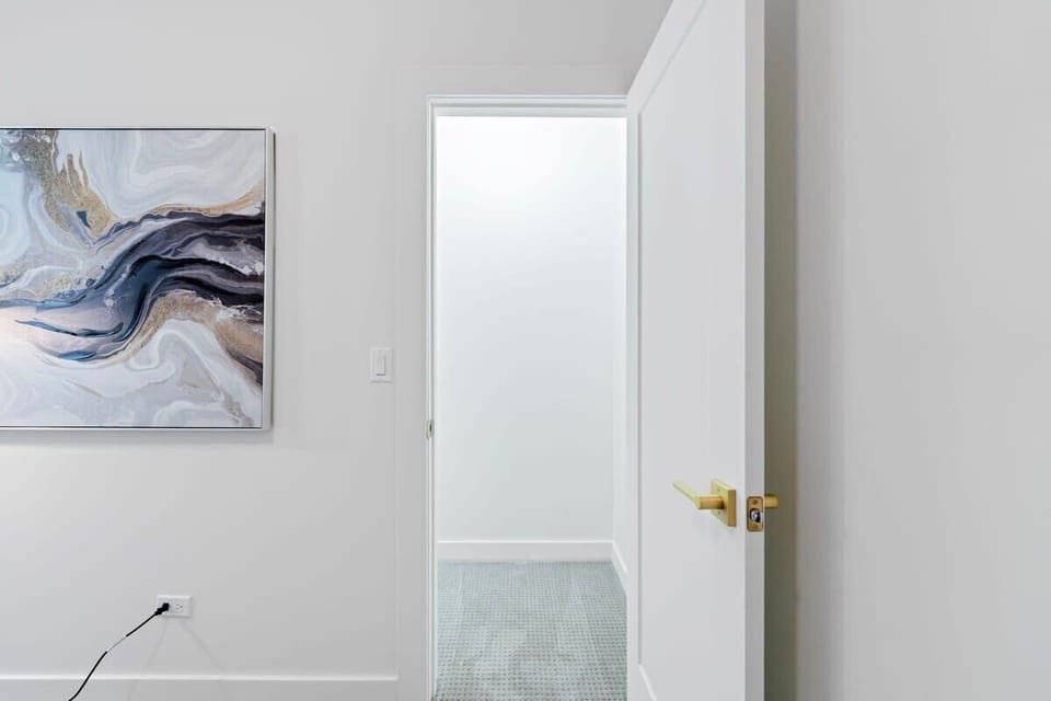 Bathroom detail highlighting simple design & practical comfort.