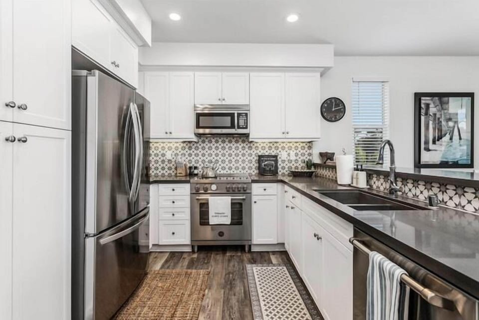 Sleek and modern, our kitchen has all the essentials