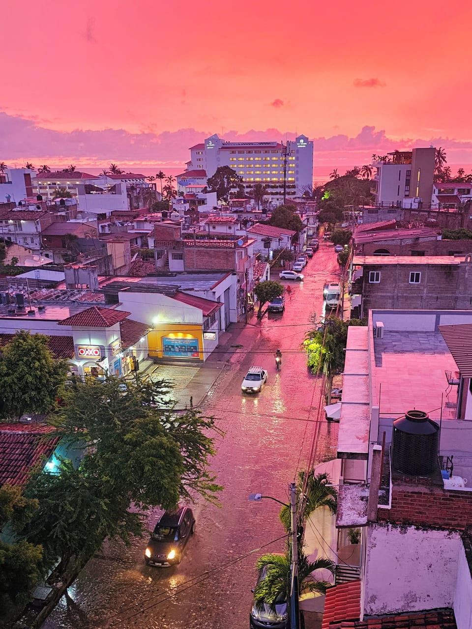 Guatamala Street Sunset Color