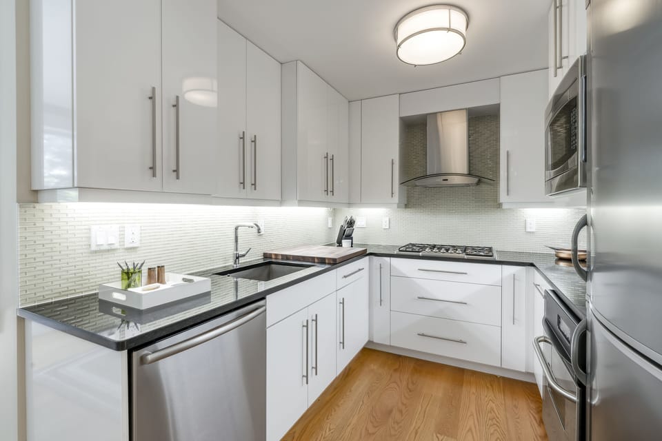 View of kitchen