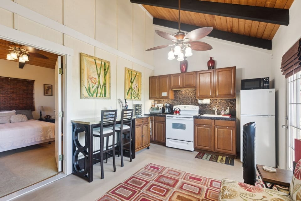 Indoors, Home Decor, Ceiling Fan, Kitchen, Refrigerator