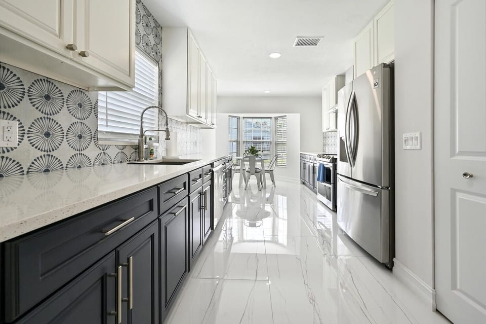 "The kitchen has pretty much all you need for cooking for a family." Karen Guest