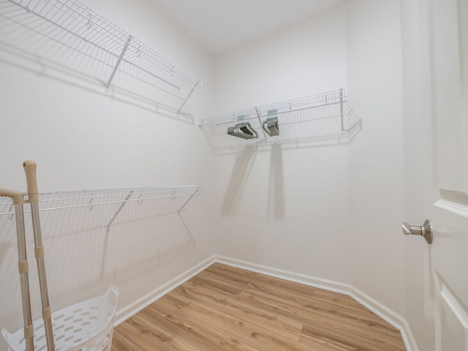 Master bedroom walk in closet.