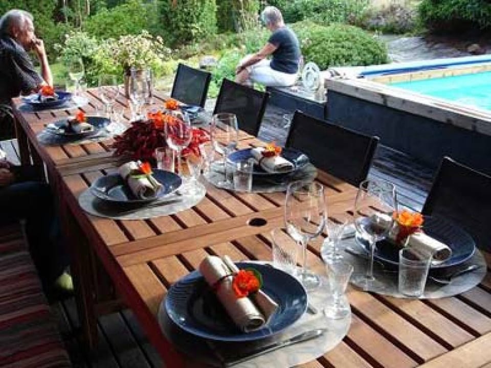 the meal is served