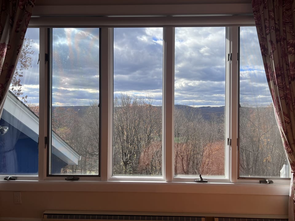 View from the bed.