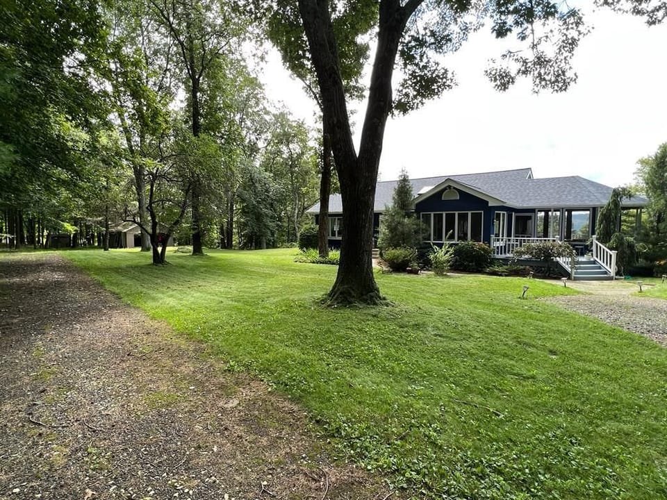 When you arrive on the property. 3 acres all around you.