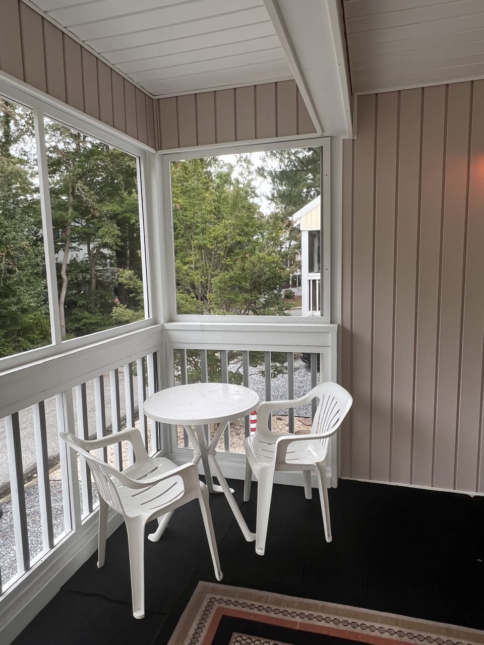 Sitting area on the front porch.