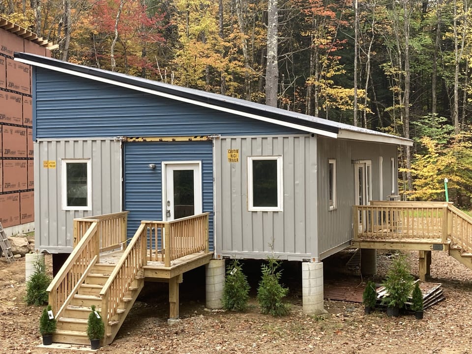 Yes, Its built out of Shipping Containers!