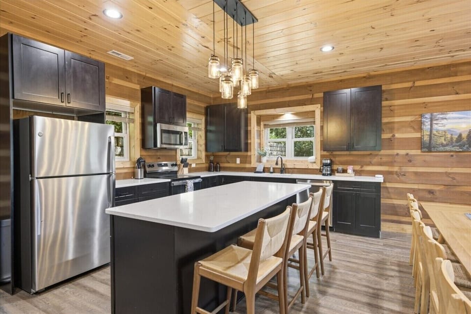 Spacious Kitchen and Island with additional seating