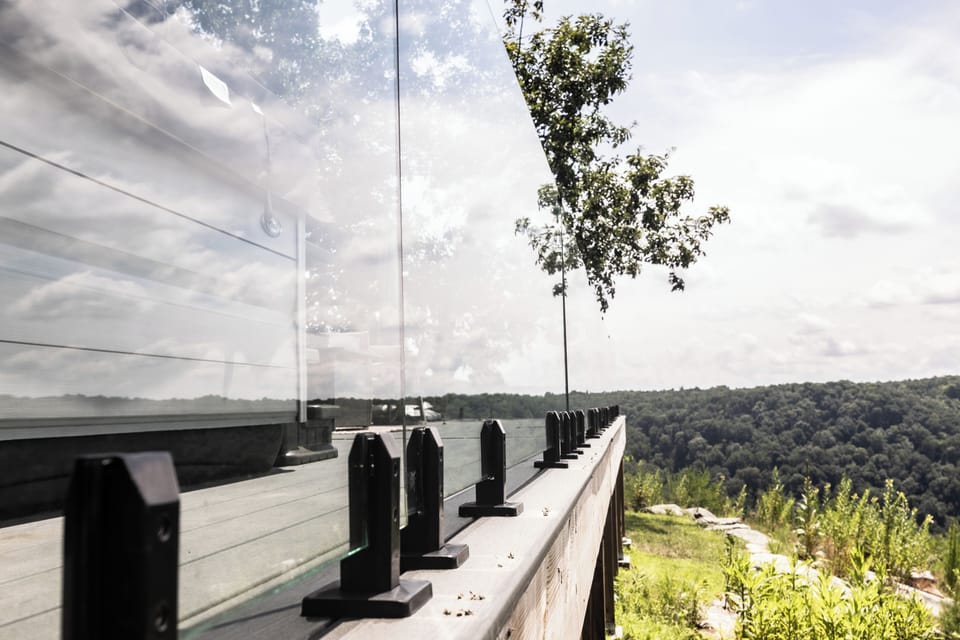 Glass railings for an unobstructed view