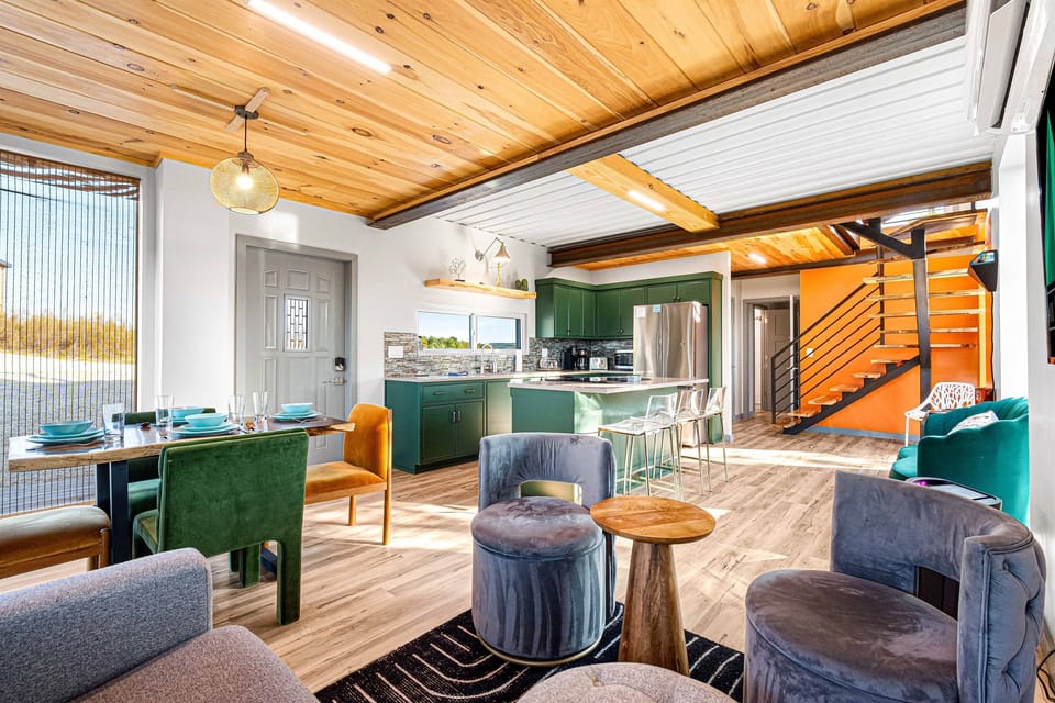 Relaxing lounge spaces