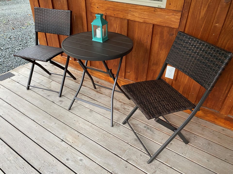 Outside table for 2. 