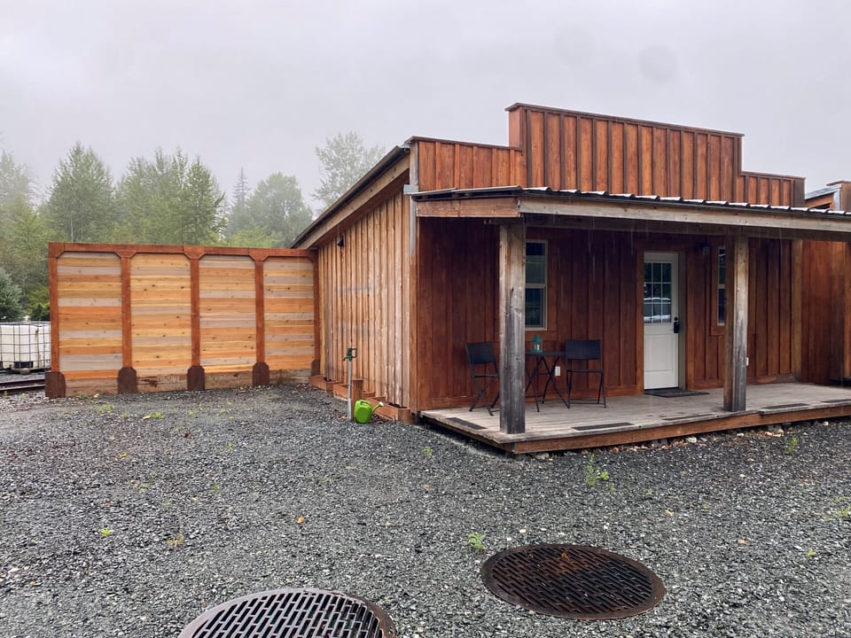 Outside parking for 2 cars and front porch. 