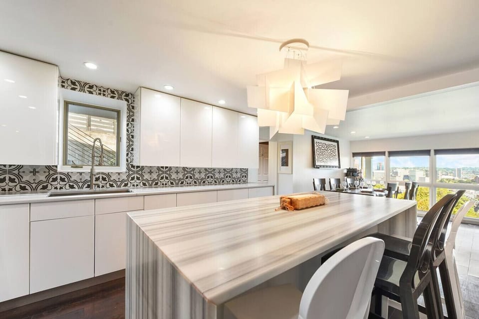 ...scenic! The lower floor is a great place to gather in the morning, and plan your day in Pittsburgh. You can literally point out the window at the places you want to visit.