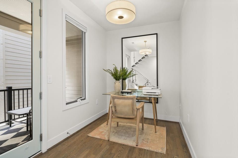 Second Floor Landing w/ Patio Access & Decks