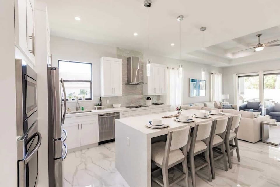 The kitchen is stocked with every amenity you and your guests might need during your stay. | Brisa del Mar by Boutiq Luxury Vacation Rentals | Naples, Florida
