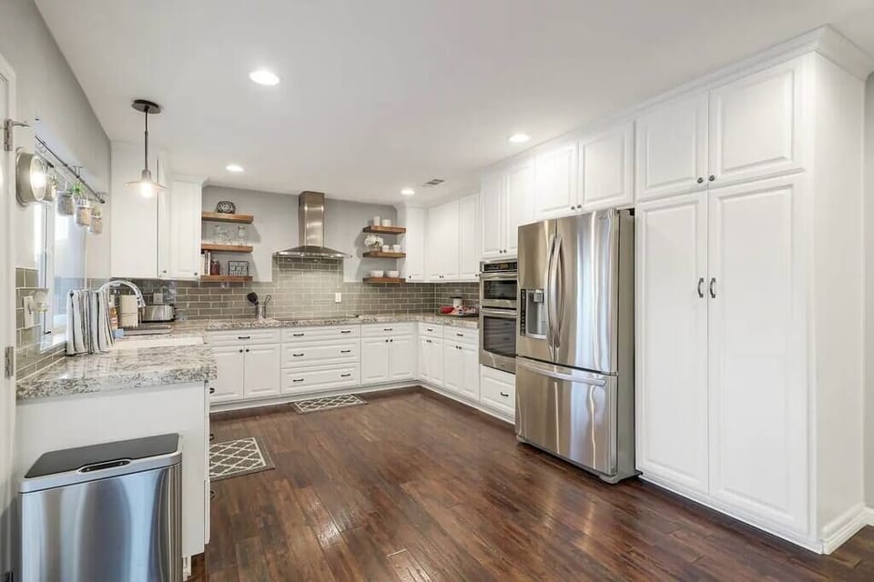 Open kitchen layout.