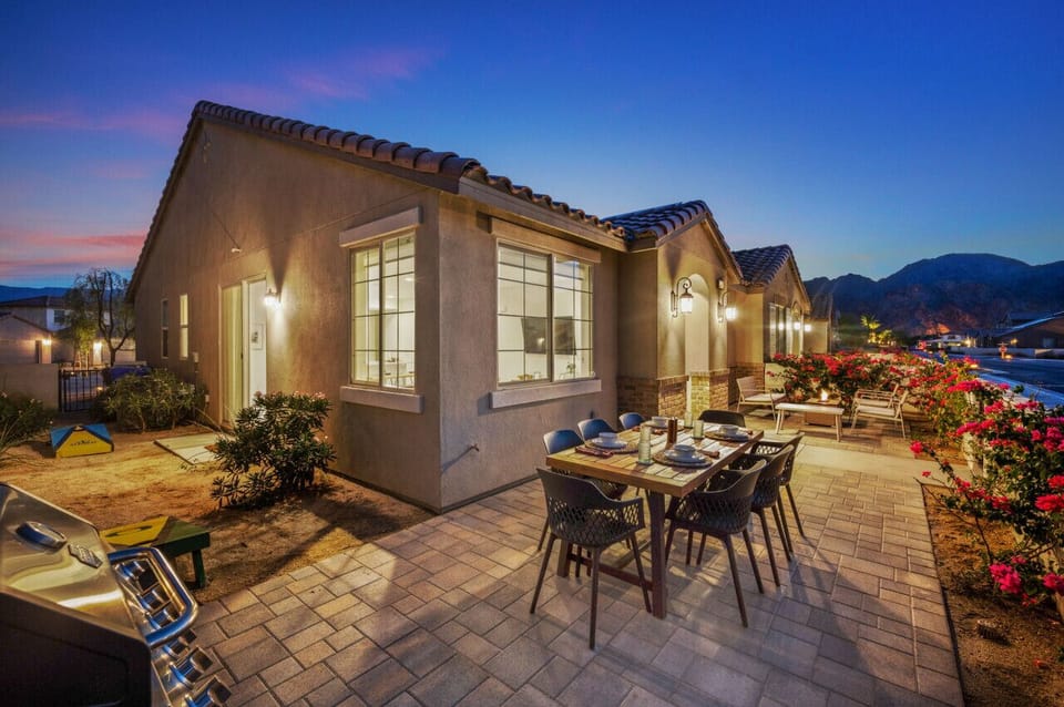 Charming outdoor space w/ grill & dining area ideal for evening gatherings