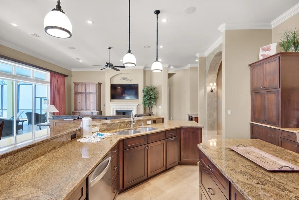 Plenty of counter space  