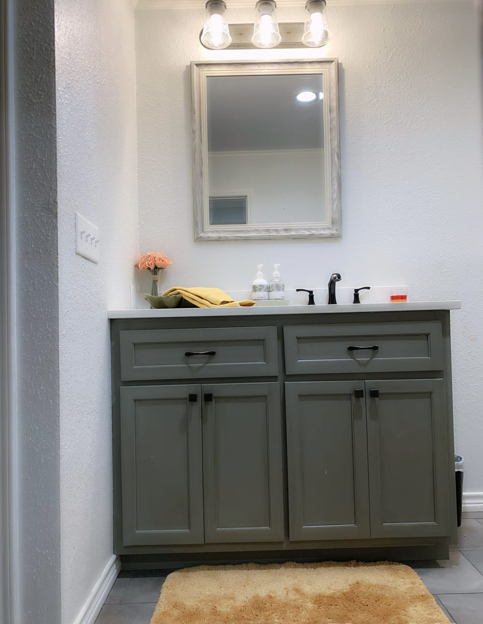 Master bedroom vanity