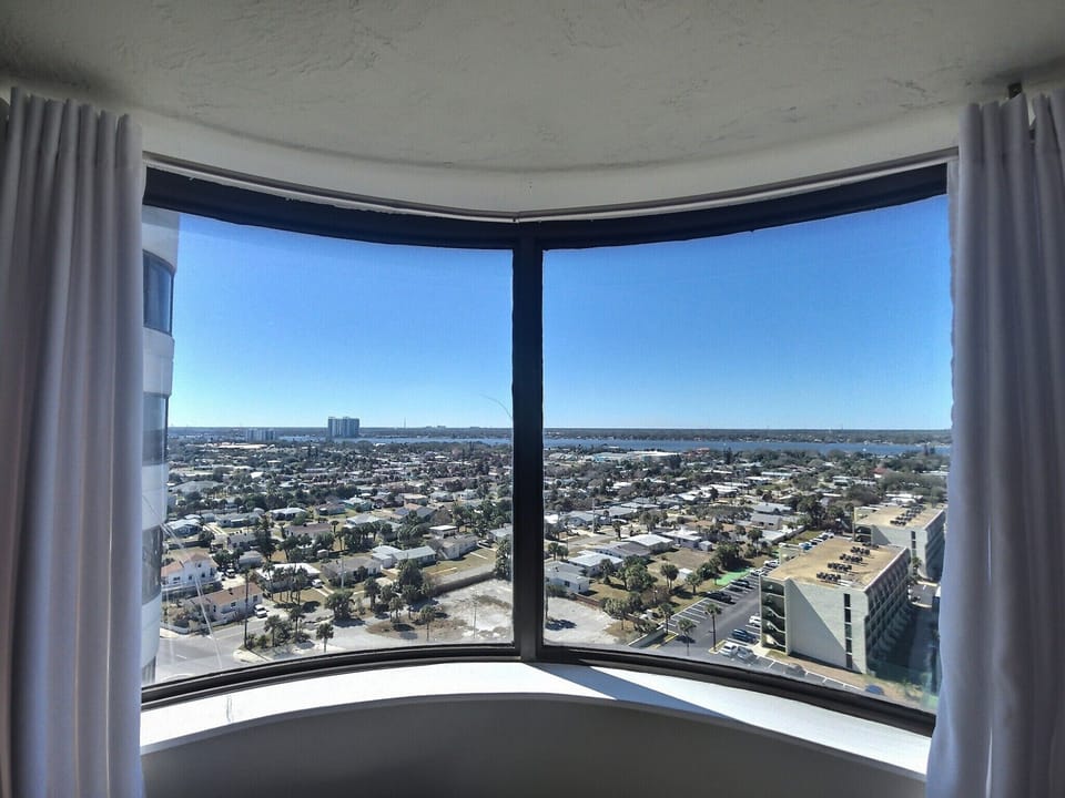 Gorgeous views of ICW, Daytona  and the Speedway in distance