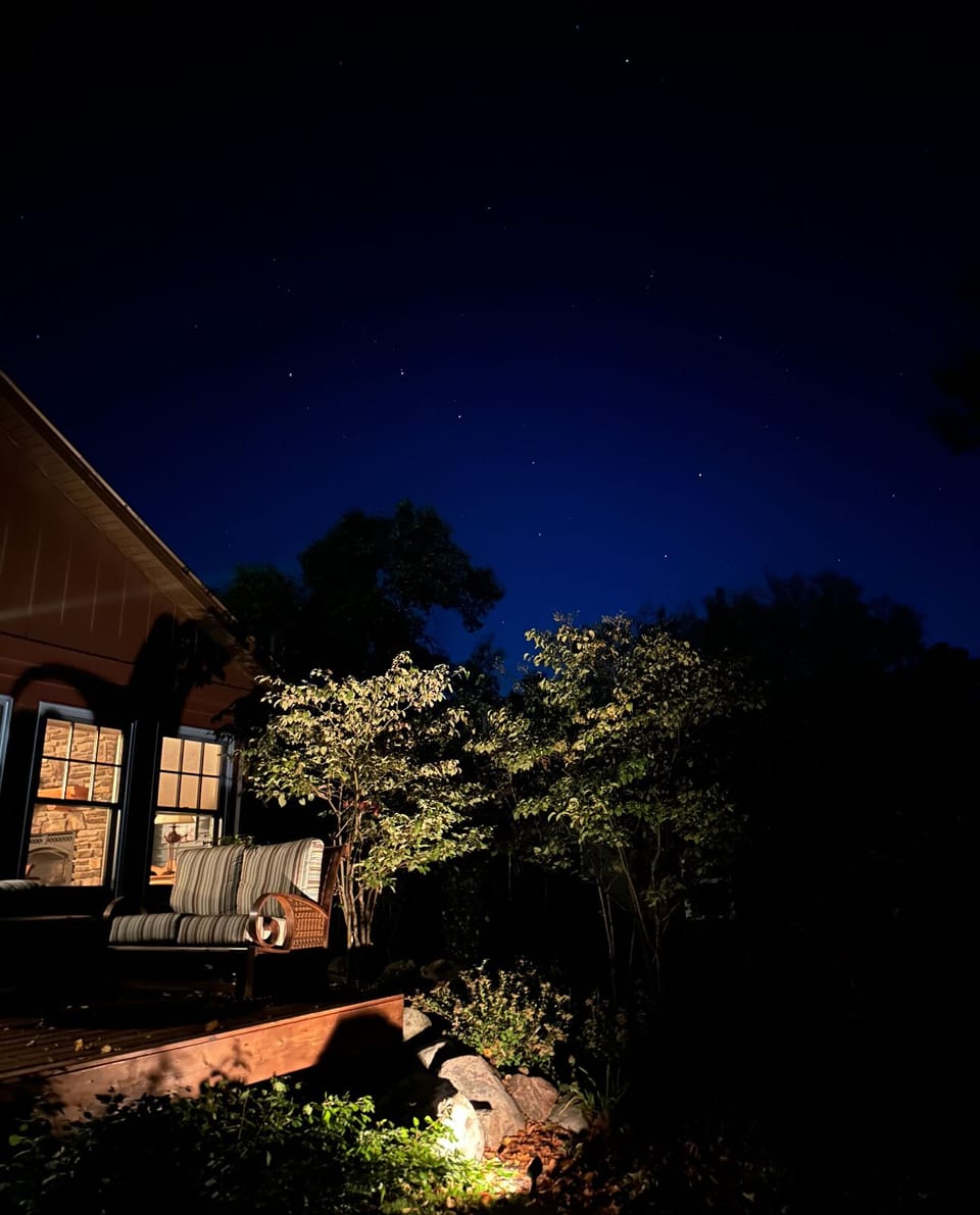 Nighttime ambiance.