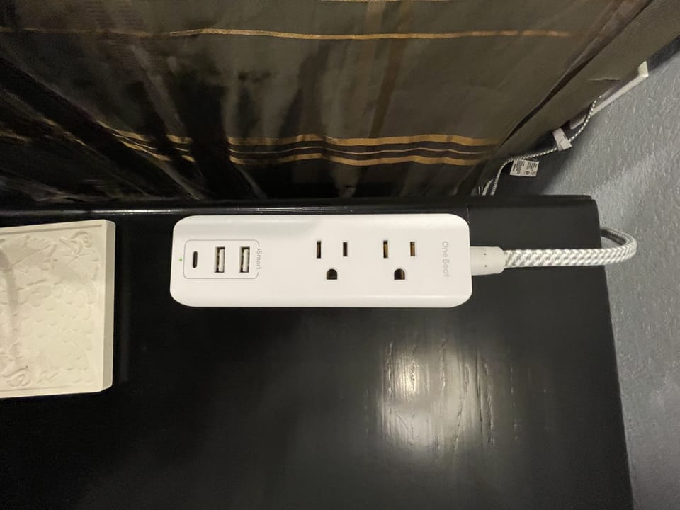 Charging stations are next to both sides of all of the beds +in the kitchen  ;-)