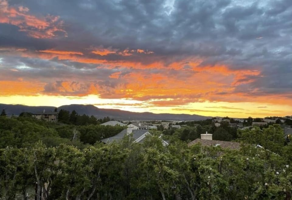 A typical September sunset over Monument