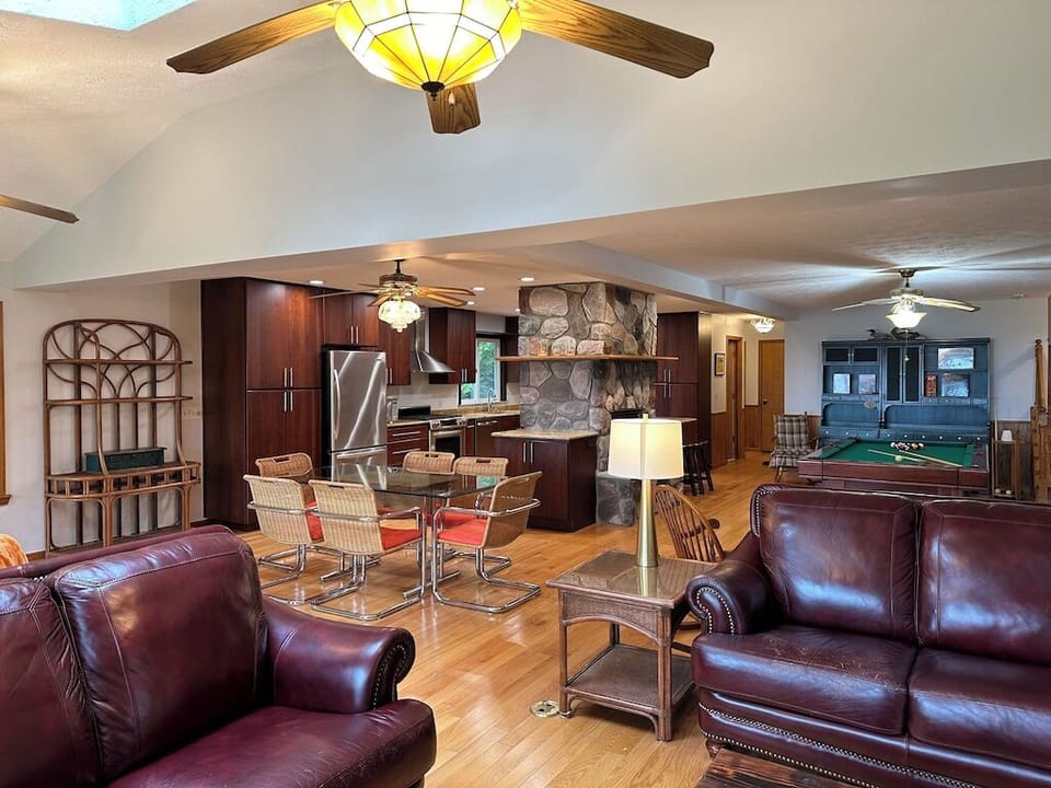 open concept living/dining/family room