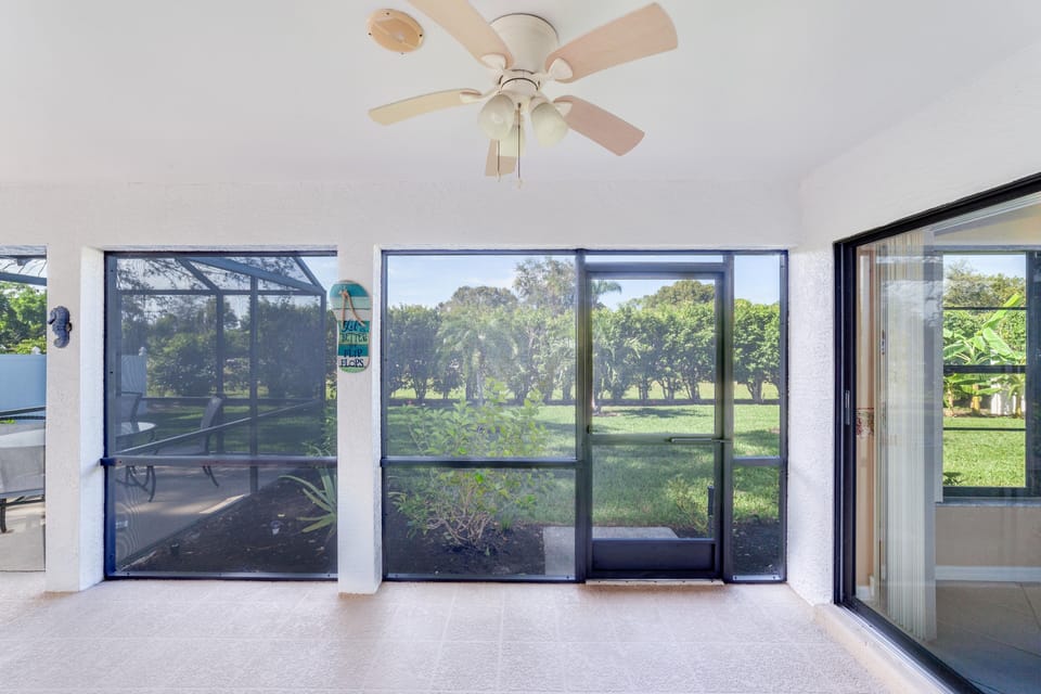 Newly screened lanai