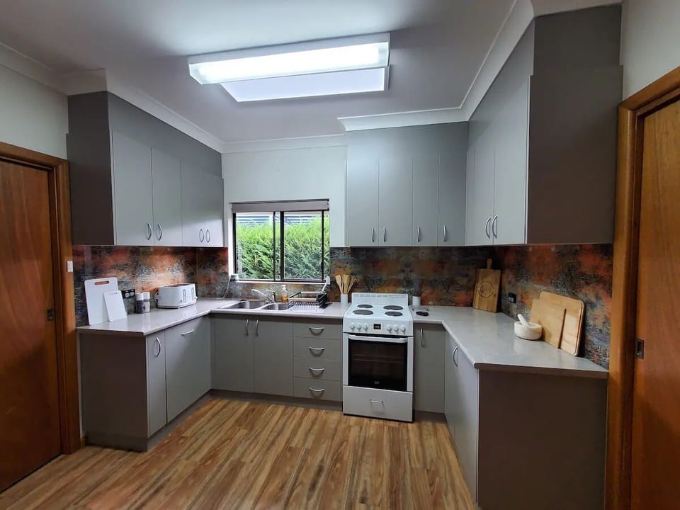 Fully equipped kitchen
Spacious 
also equipped with childrens dishes