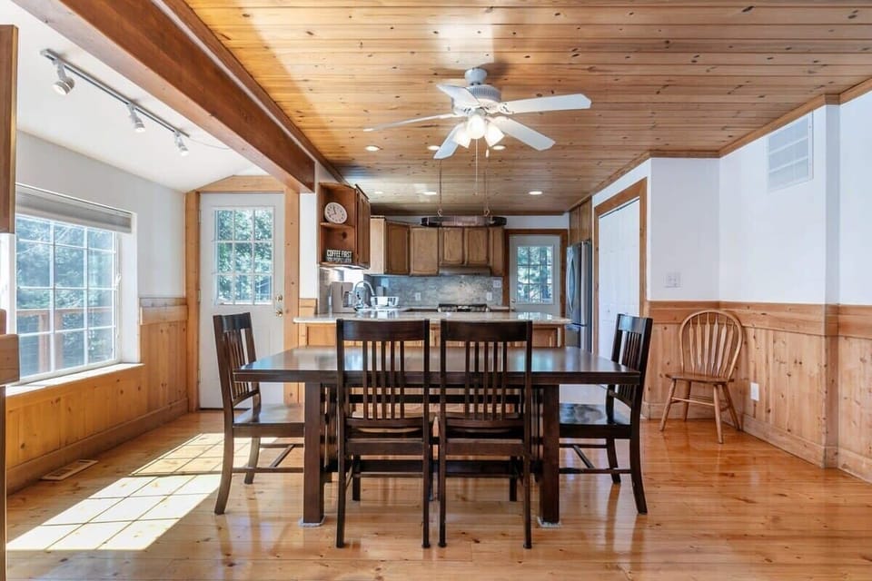 The dining room is the center of the home, with seating enough for up to 6 of your closest friends and family.