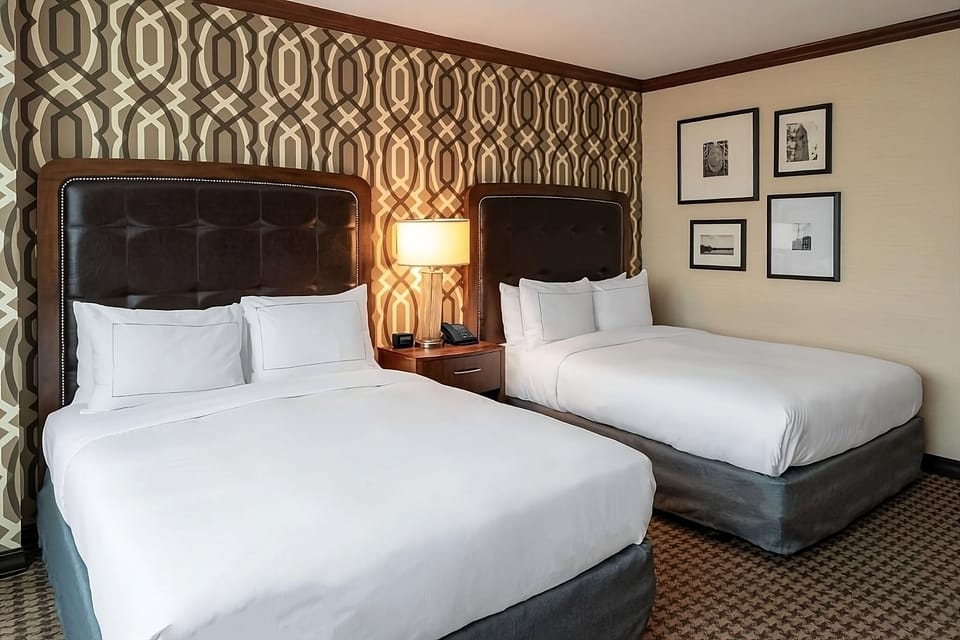 Settle in with double beds and soft, hotel-fresh linens.