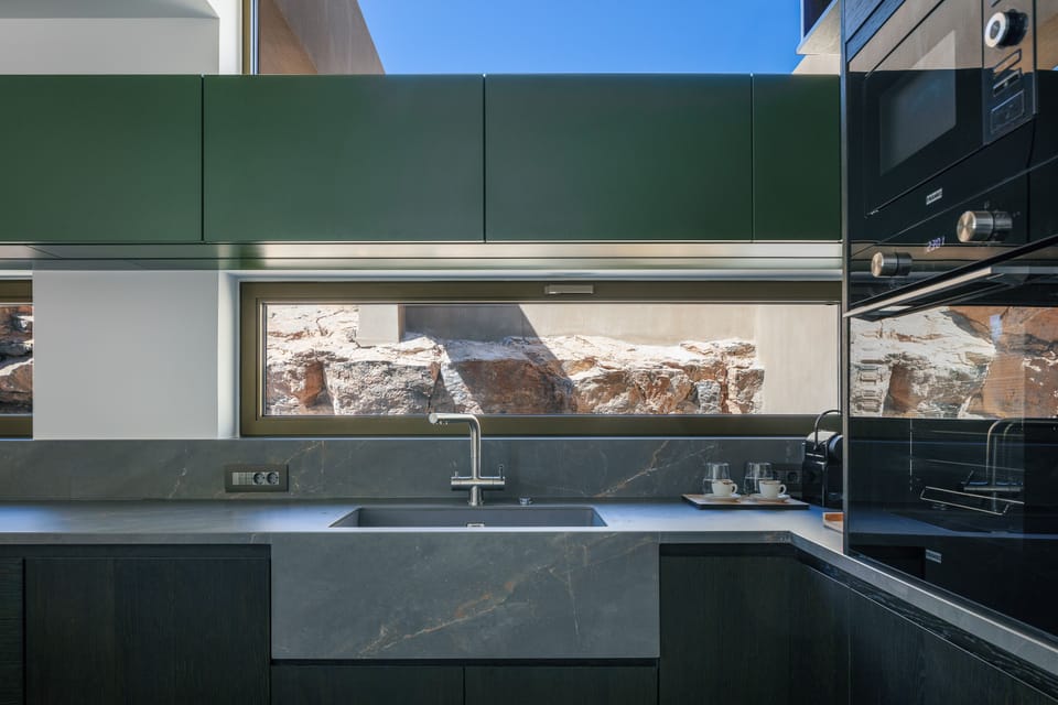 Step into the state-of-the-art kitchen.