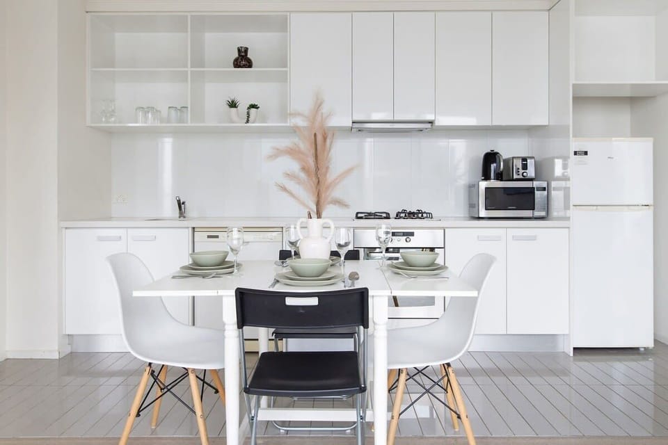 A kitchen & dining area.