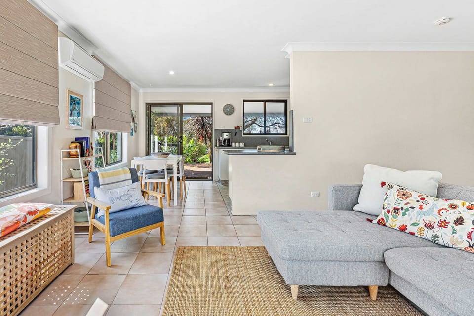 Light filled open plan layout with garden views.