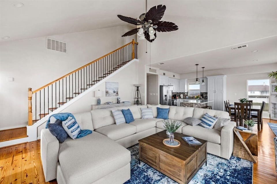 Open concept family room for our guests!