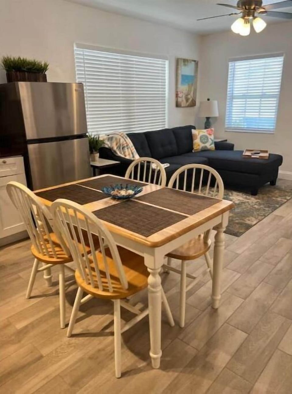 Dining table with four chairs