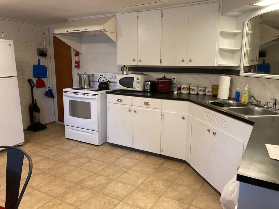 Vintage stove hood. Bldg. was once home to 'Forest Hills Supper Club" in 1940's.