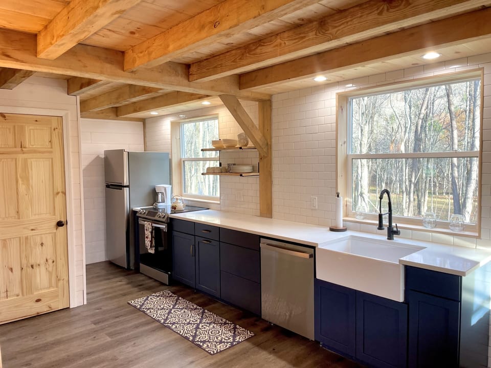Fully stocked kitchen for any cooking needs.