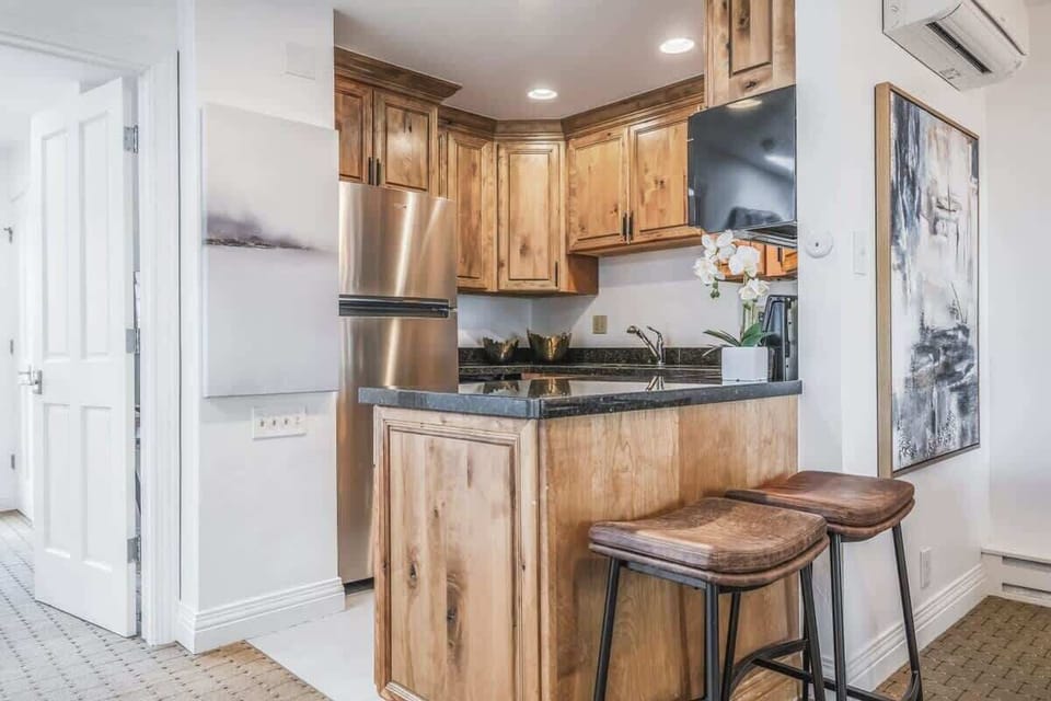 Kitchen with everything needed to make home cooked meals