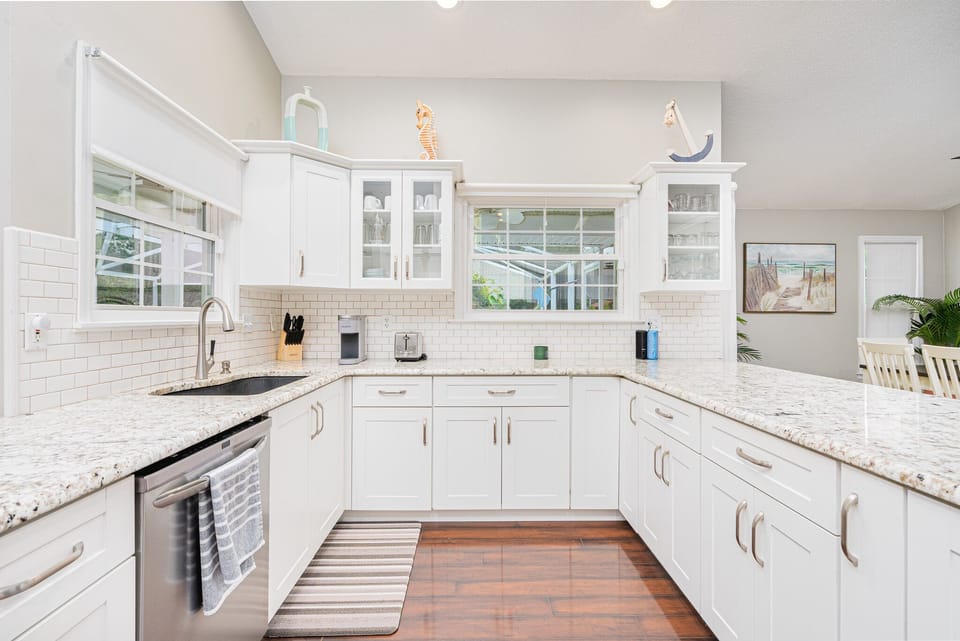 Fully stocked kitchen