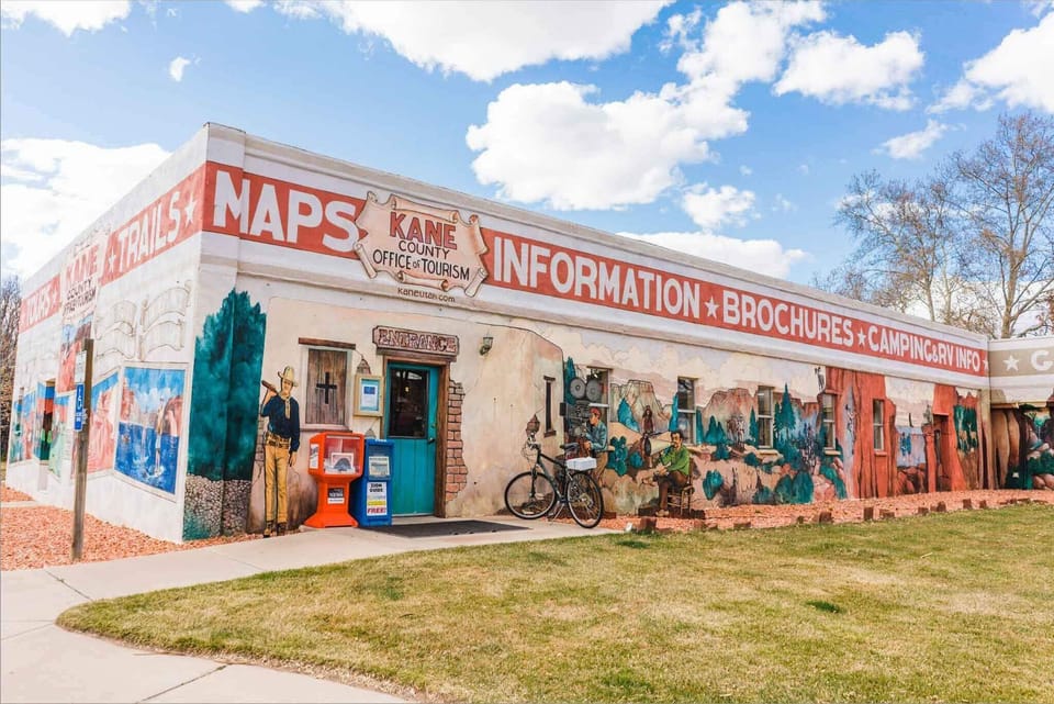 If you want to find more places to explore while you’re staying at 100 and Wonderful Views in Kanab, stop by the Kane County Office of Tourism.