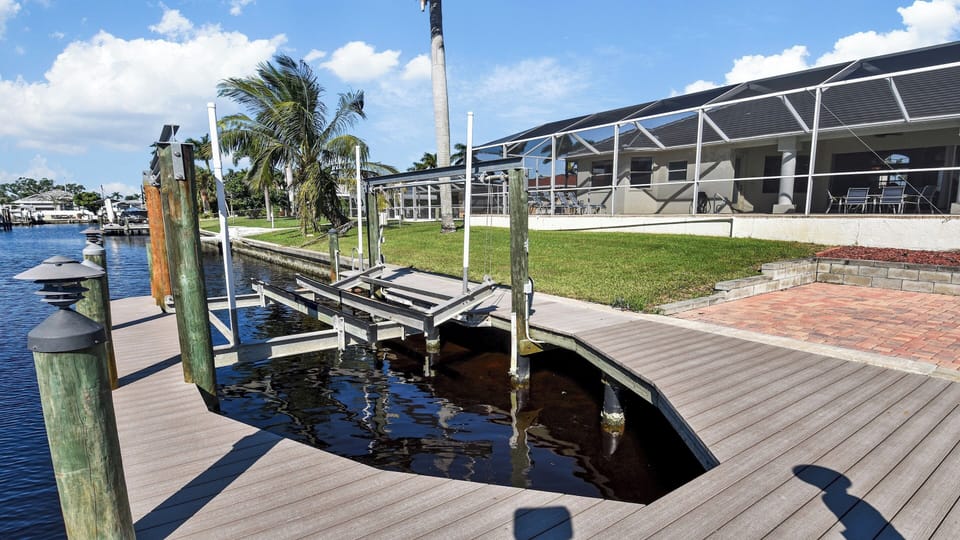 The boat lift is available to guests on request