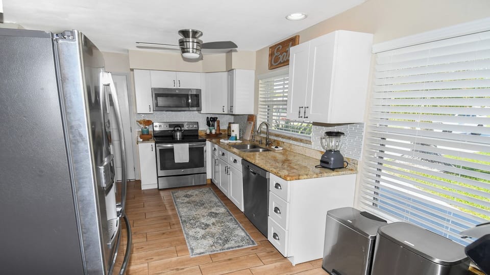 The kitchen - spacious and comfortable
