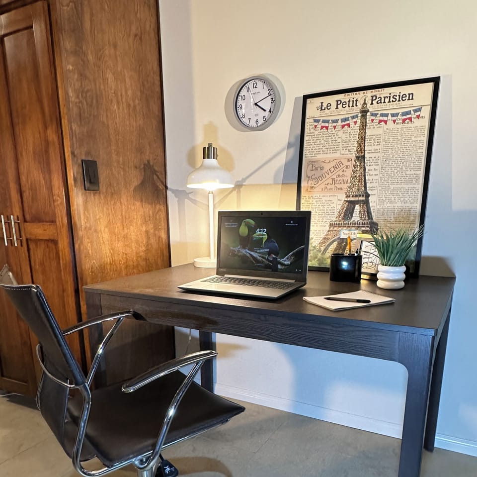 Dedicated work space.