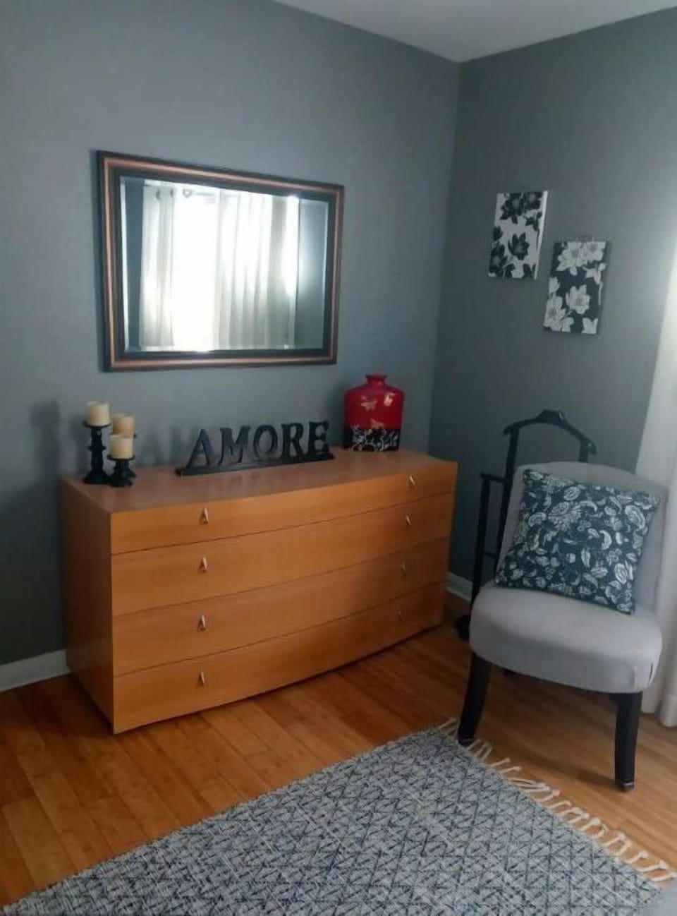 Master Bedroom dresser and chair 