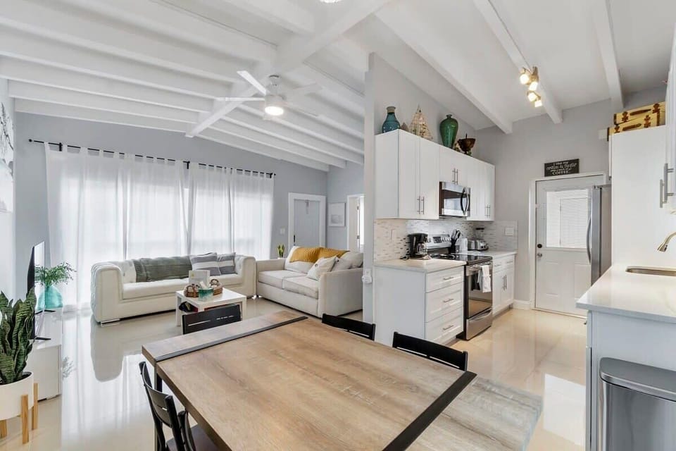 Open Concept Dining-Living-Kitchen space